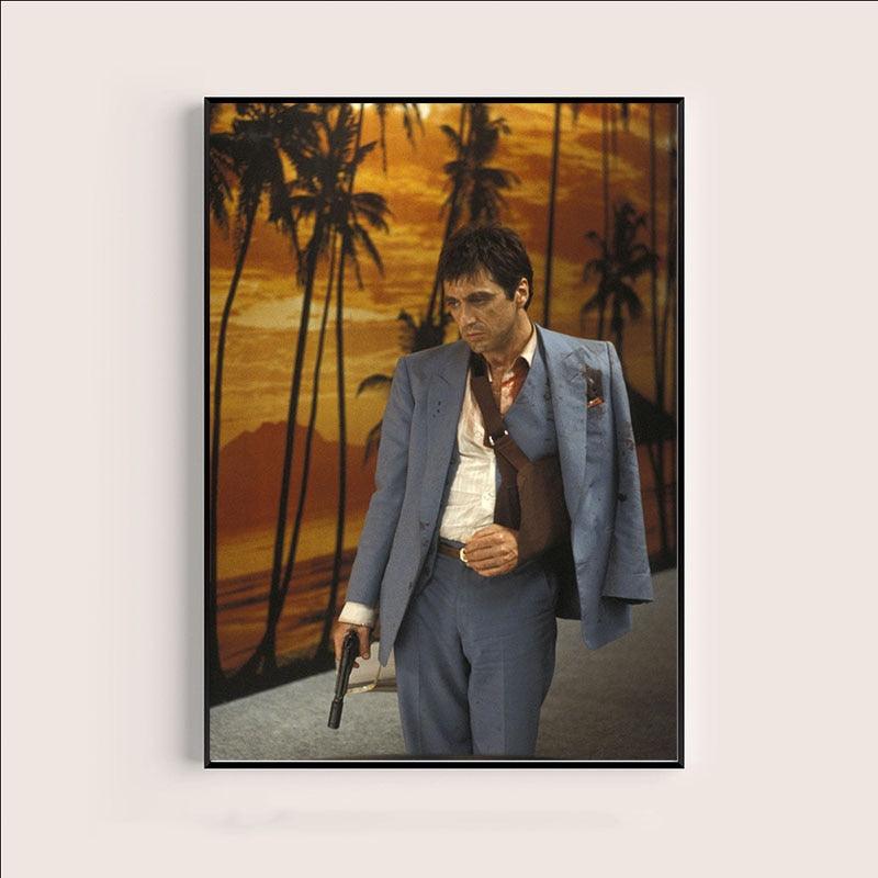 Scarface Tony Montana Wall Art Poster - Aesthetic Wall Decor