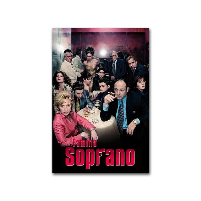 Sopranos Season 4 Italian Classic TV Series Wall Art Poster - Aesthetic Wall Decor