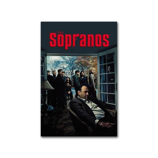 Sopranos Season 6 Classic Mafia TV Series Wall Art Poster - Aesthetic Wall Decor