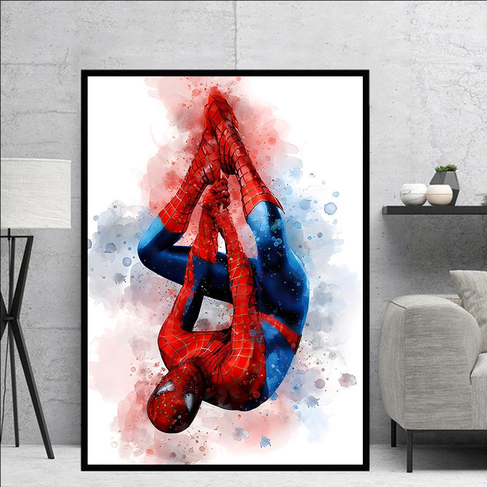 Spiderman Marvel Painting Poster - Aesthetic Wall Decor