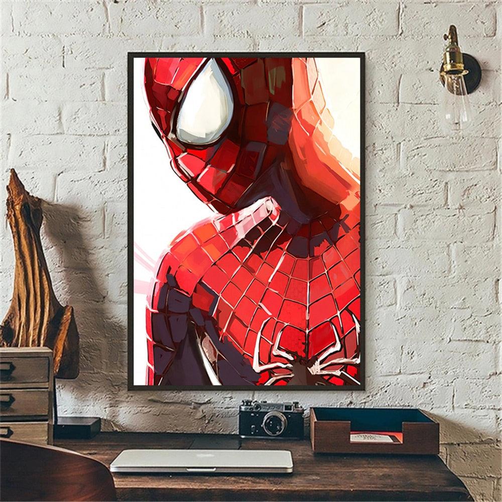 Spiderman Marvel Poster - Aesthetic Wall Decor