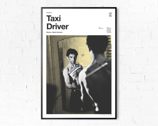 Taxi Driver Travis Bickle Polaroid Minimalist Poster - Aesthetic Wall Decor