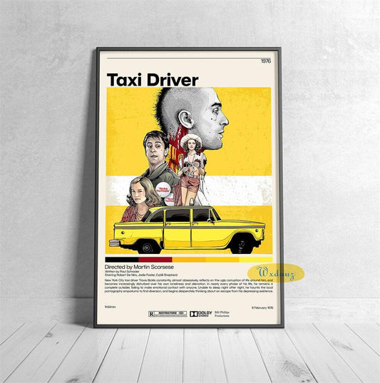 Taxi Driver Travis Bickle Polaroid Movie Wall Art Poster - Aesthetic Wall Decor