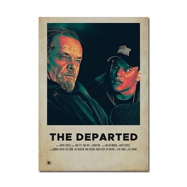 The Departed Colin & Frank Polaroid Movie Minimalist Poster - Aesthetic Wall Decor