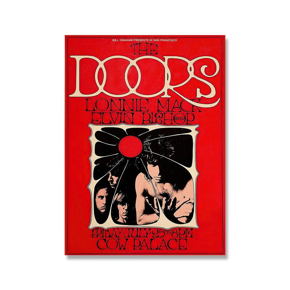 The Doors Concert Rock Band Poster - Aesthetic Wall Decor