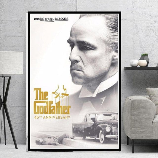 The Godfather 45th Anniversary Movie Poster - Aesthetic Wall Decor