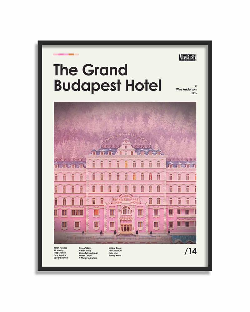 The Grand Budapest Hotel Minimalist Movie Poster - Aesthetic Wall Decor