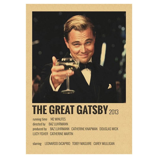 The Great Gatsby Polaroid Minimalist Poster - Aesthetic Wall Decor