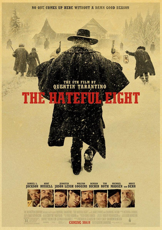 The Hateful Eight Classic Quentin Tarantino Movie Poster - Aesthetic Wall Decor