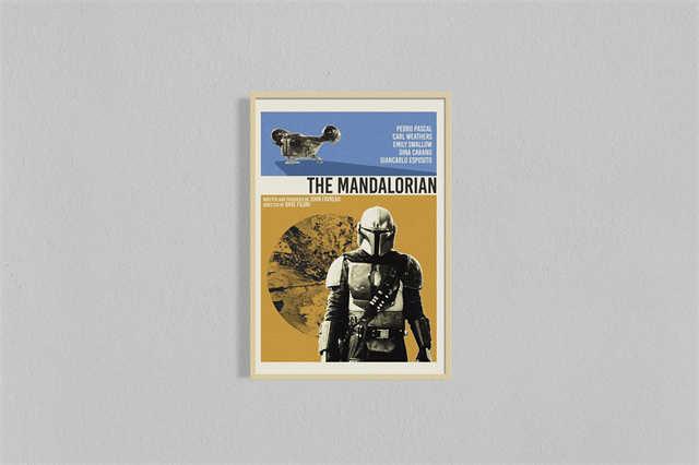 The Mandalorian Minimalist TV Series Poster - Aesthetic Wall Decor