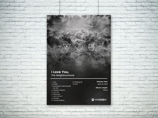 The Neighborhood I Love You Music Album Cover Wall Art Poster - Aesthetic Wall Decor