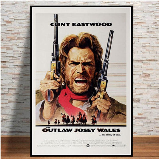 The Outlaw Josey Wales Clint Eastwood Classic Western Movie Wall Art Poster - Aesthetic Wall Decor