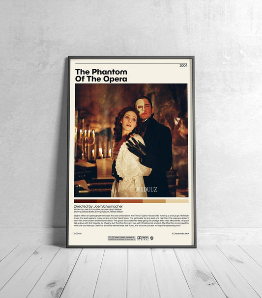 The Phantom Of The Opera Minimalist Movie Poster - Aesthetic Wall Decor