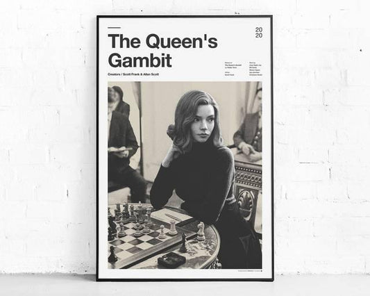 The Queen's Gambit TV Series Poster, Minimalist Wall Art Poster - Aesthetic Wall Decor