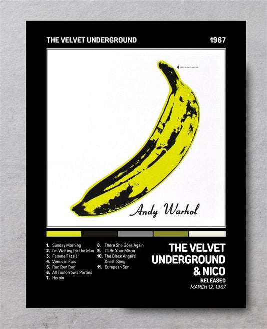 The Velvet Underground Album Poster, 60s Movie Poster - Aesthetic Wall Decor