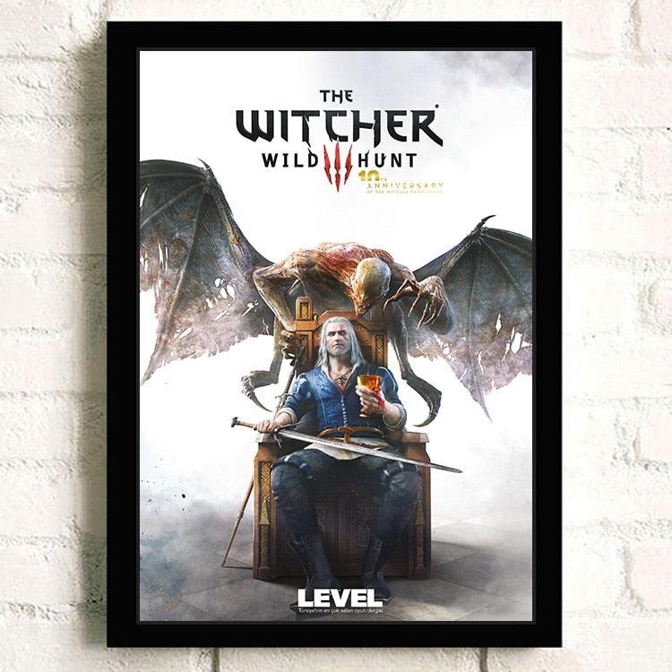 The Witcher Wild Hunt Video Game Wall Art Poster - Aesthetic Wall Decor