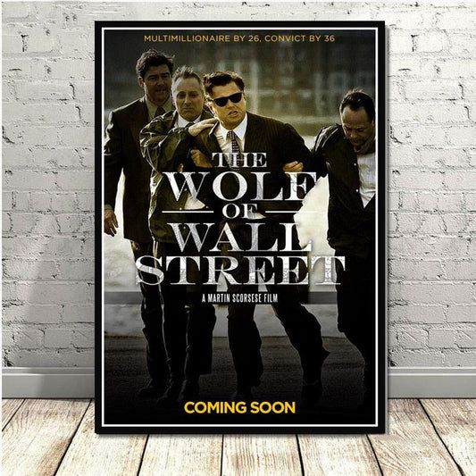 The Wolf of Wall Street Joradn Belfort Arrested Movie Poster - Aesthetic Wall Decor