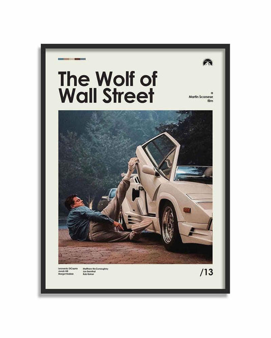 The Wolf Of Wall Street Minimalist Movie Wall Art Poster - Aesthetic Wall Decor