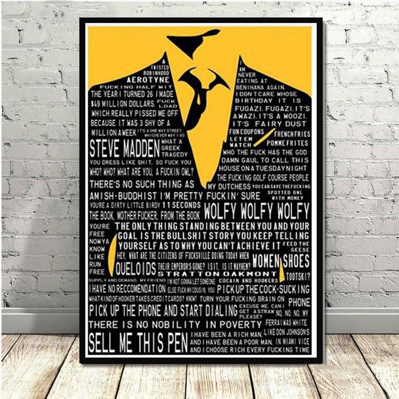 The Wolf of Wall Street Suit Movie Poster - Aesthetic Wall Decor