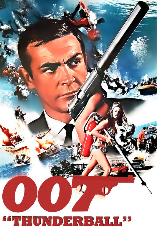 Thunderball James Bond Sean Connery Claudine Auger Movie Poster - Aesthetic Wall Decor