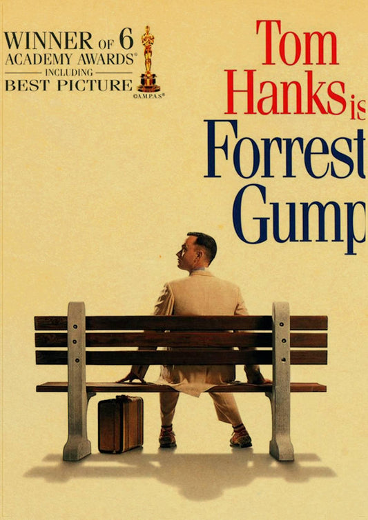 Tom Hanks is Forrest Gump Classic Movie Poster - Aesthetic Wall Decor