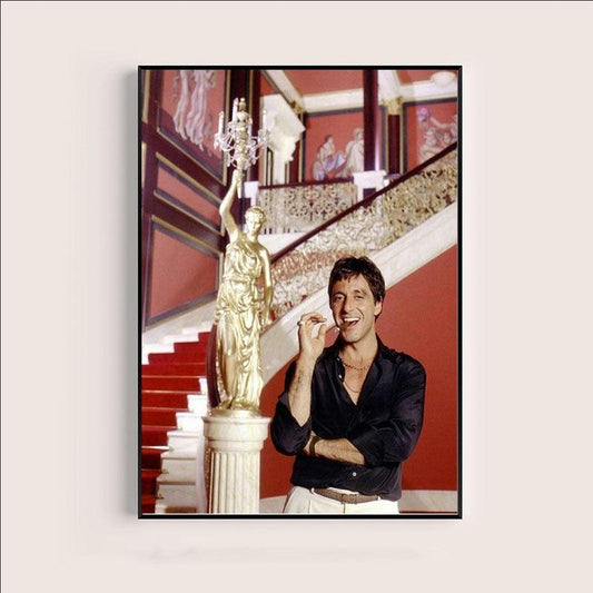 Tony Montana Scarface Mansion Cigar Wall Art Poster - Aesthetic Wall Decor