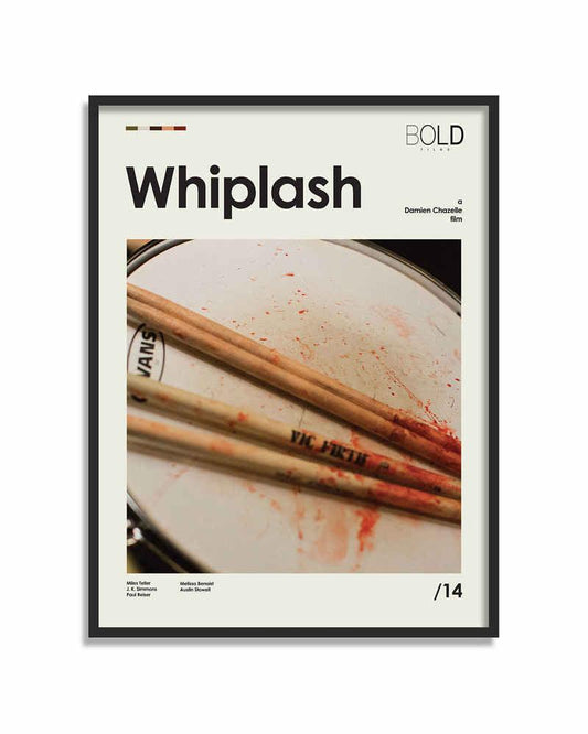 Whiplash Minimalist Movie Wall Art Poster - Aesthetic Wall Decor