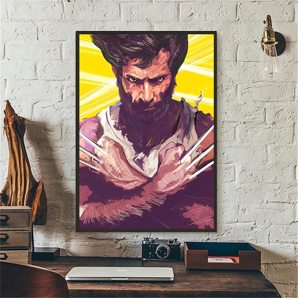 X-Man Marvel Painting Poster – Aesthetic Wall Decor