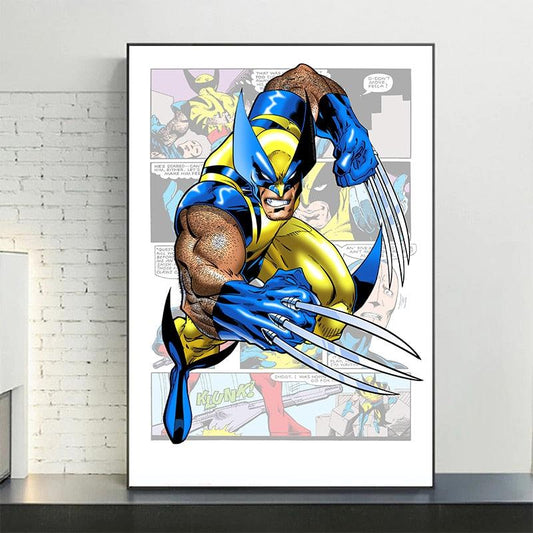 X-Man Wolverine Marvel Comic Style Poster - Aesthetic Wall Decor