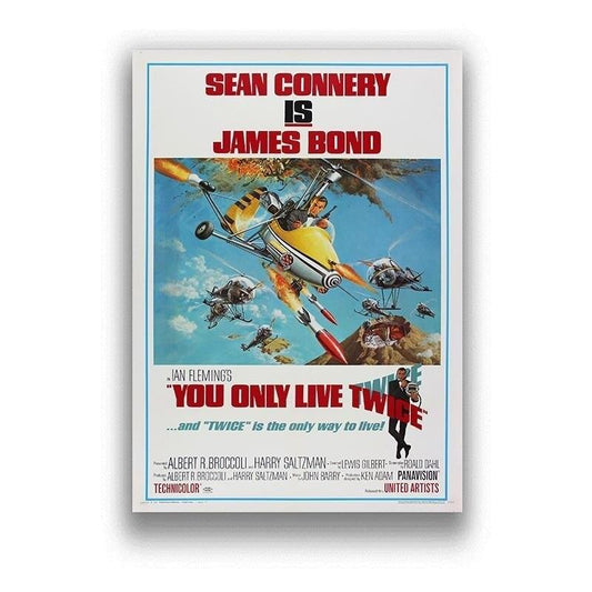 You Only Live Twice 007 Plane James Bond Classic Movie Poster - Aesthetic Wall Decor