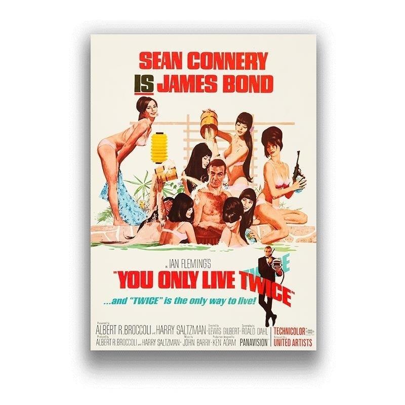 You Only Live Twice Sean Connery 007 James Bond Classic Movie Poster - Aesthetic Wall Decor