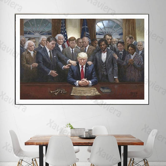 Historical Figures With Donald Trump Poster